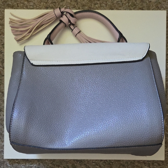 Guess Women's Satchel in Gray and White with Pink Accents - Picture 2 of 3
